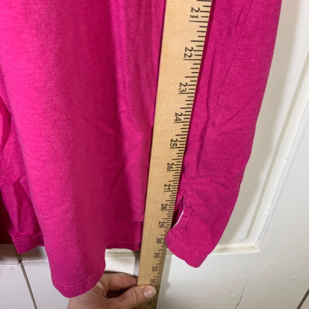 The Black Dog Girls Pink‎ Hooded Beach Cover Up Top Large Preppy Summer Coastal